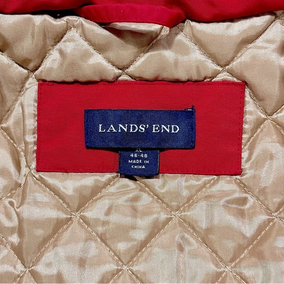 LANDS END Squall Parka Jacket RED
Mens Size XL 46-48 - Picture 3 of 14